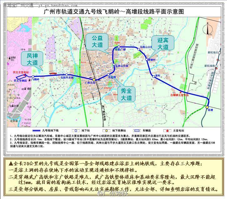 广州地铁9号线，城市重要脉络的连接线